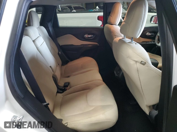 2017 Jeep Cherokee Latitude with VIN 1C4PJMCS7HW555326, listed as a Copart auction lot 87687345 with 89,717 mi miles and Salvage title. Bid and sale history available at DreamBid. Image 11.