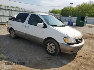 2002 Toyota Sienna LE with VIN 4T3ZF13C02U480461, listed as a Copart auction lot 52718925 with 401,011 mi miles and Salvage Title. Bid and sale history available at carsss.com. Image 4.