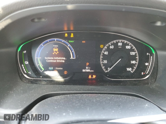 2019 Honda Insight EX with VIN 19XZE4F58KE008151, listed as a Copart auction lot 52419855 with 67,889 mi miles and Salvage Title. Bid and sale history available at DreamBid. Image 9.