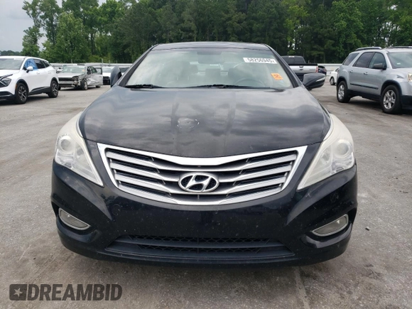 2013 Hyundai Azera with VIN KMHFH4JGXDA198345, listed as a Copart auction lot 58256945 with 102,711 mi miles and Salvage title. Bid and sale history available at DreamBid. Image 5.