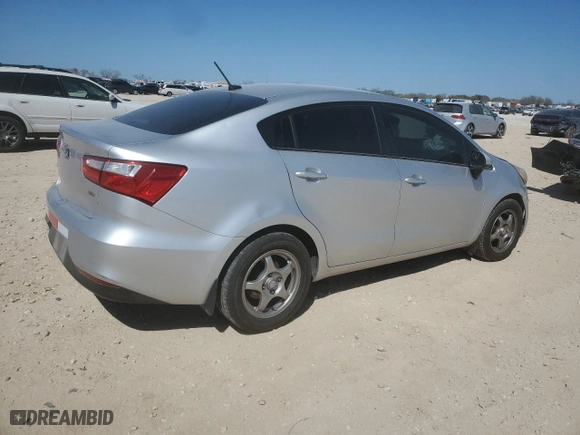 2016 Kia Rio LX with VIN KNADM4A35G6596829, listed as a Copart auction lot 48743225 with 148,286 mi miles and Salvage Title. Bid and sale history available at carsss.com. Image 3.