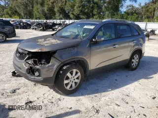 2012 Kia Sorento LX with VIN 5XYKT3A6XCG193485, listed as a Copart auction lot 80695053 with 0 mi miles and Salvage Title. Bid and sale history available at carsss.com. Image 1.
