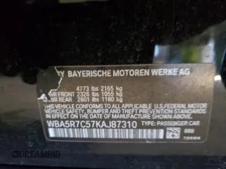 2019 BMW 3 Series 330i xDrive with VIN WBA5R7C57KAJ87310, listed as a Copart auction lot 42261105 with 0 mi miles and Salvage Title. Bid and sale history available at carsss.com. Image 14.