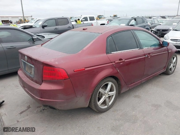 2005 Acura TL with VIN 19UUA66285A029128, listed as a IAAI auction lot 41782954 with 291476 miles. Bid and sale history available at carsss.com. Image 4.