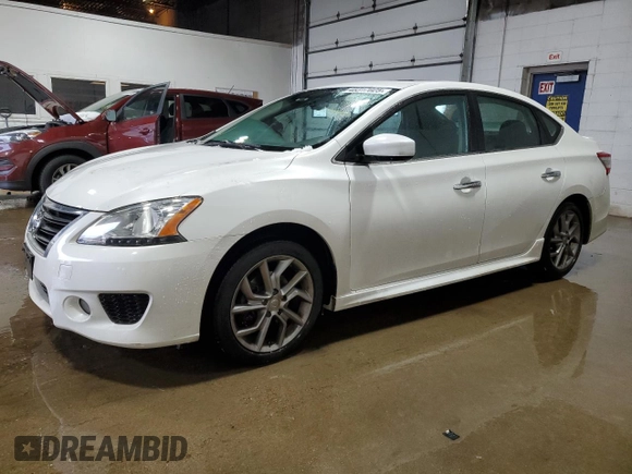 2013 Nissan Sentra S with VIN 3N1AB7APXDL709856, listed as a Copart auction lot 48317025 with 172,603 mi miles and Salvage Title. Bid and sale history available at DreamBid. Image 1.