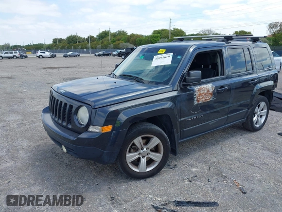 2014 Jeep Patriot Latitude with VIN 1C4NJPFA4ED604145, listed as a IAAI auction lot 42091619 with 81,119 mi miles and . Bid and sale history available at carsss.com. Image 2.