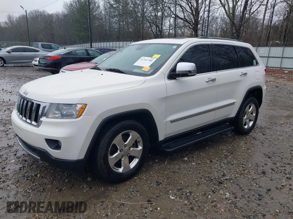 2012 Jeep Grand Cherokee Limited with VIN 1C4RJEBG7CC270910, listed as a IAAI auction lot 41761760 with 124,785 mi miles. Bid and sale history available at carsss.com. Image 2.