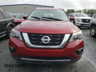 2019 Nissan Pathfinder SV z VIN 5N1DR2MNXKC592996, wystawiony jako Copart lot #54601215 z przebiegiem 63 041 mil mil oraz Szkoda całkowita • Salvage title. Historia ofert i sprzedaży dostępna na DreamBid. Obrazek 5.