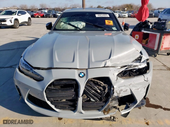 2024 BMW M3 Competition xDrive with VIN WBS43AY06RFR51826, listed as a Copart auction lot 46634895 with 0 mi miles and Salvage Title. Bid and sale history available at carsss.com. Image 5.