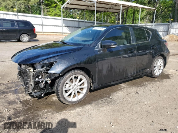 2012 Lexus CT 200h z VIN JTHKD5BH8C2074884, wystawiony jako Copart lot #53290585 z przebiegiem 99 476 mil mil oraz Szkoda całkowita • Salvage title. Historia ofert i sprzedaży dostępna na DreamBid. Obrazek 1.