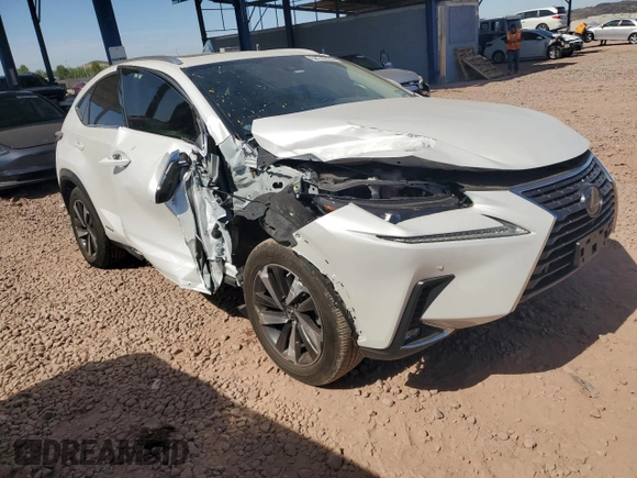 2021 Lexus NX 300h with VIN JTJGJRDZ6M5013303, listed as a Copart auction lot 58749335 with 25,676 mi miles and Salvage title. Bid and sale history available at DreamBid. Image 4.