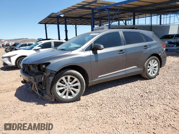 2013 Toyota Venza LE with VIN 4T3BA3BB2DU041897, listed as a Copart auction lot 56373565 with 167,063 mi miles and Salvage title. Bid and sale history available at DreamBid. Image 1.