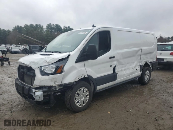 2024 Ford Transit Cargo z VIN 1FTYE1Y84RKA38434, wystawiony jako Copart lot #52954035 z przebiegiem 24 400 mil mil oraz Szkoda całkowita • Salvage title. Historia ofert i sprzedaży dostępna na DreamBid. Obrazek 1.