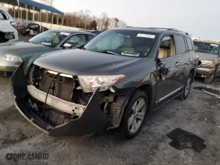 2012 Toyota Highlander Limited with VIN 5TDYK3EH2CS055466, listed as a Copart auction lot 87172344 with 0 mi miles and Salvage Title. Bid and sale history available at carsss.com. Image 1.