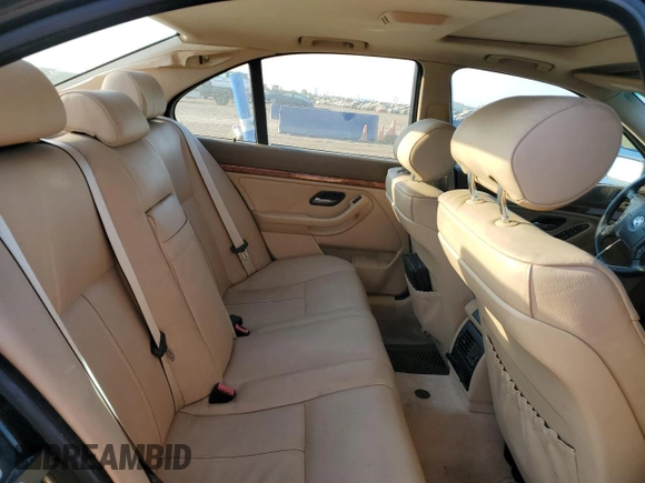 1999 BMW 5 Series 528iA with VIN WBADM634XXGU02243, listed as a Copart auction lot 74981184 with 234,566 mi miles and Salvage Title. Bid and sale history available at carsss.com. Image 10.