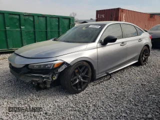 2022 Honda Civic Sedan Sport with VIN 2HGFE2F53NH512267, listed as a Copart auction lot 51005295 with 95,738 mi miles and Salvage Title. Bid and sale history available at carsss.com. Image 1.