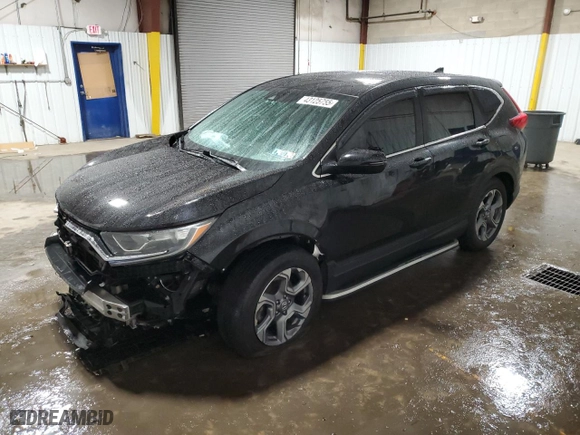 2017 Honda CR-V EX-L with VIN 7FARW1H81HE000192, listed as a Copart auction lot 43125755 with 0 mi miles and Salvage Title. Bid and sale history available at carsss.com. Image 1.