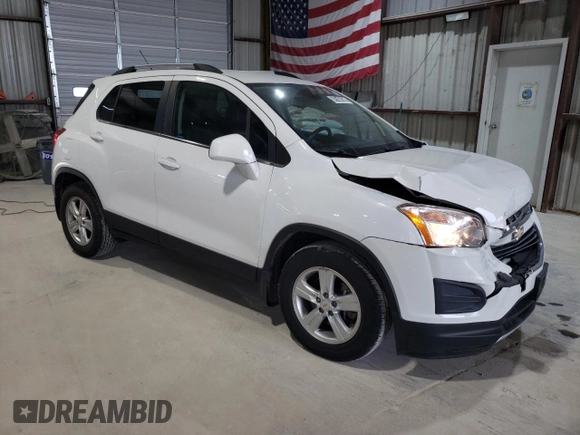 2016 Chevrolet Trax LT z VIN KL7CJLSB0GB666989, wystawiony jako Copart lot #55850675 z przebiegiem 96 539 mil mil oraz Szkoda całkowita • Salvage title. Historia ofert i sprzedaży dostępna na DreamBid. Obrazek 4.