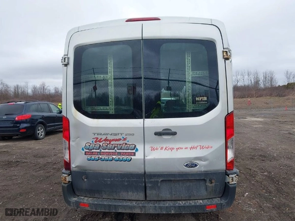 2015 Ford Transit Cargo Van with VIN 1FTNR2CMXFKA01854, listed as a IAAI auction lot 41818495 with 327,225 mi miles. Bid and sale history available at carsss.com. Image 16.