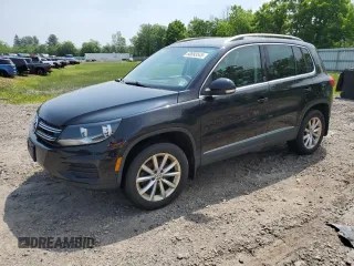 2017 Volkswagen Tiguan Wolfsburg Edition with VIN WVGSV7AX2HK002956, listed as a Copart auction lot 60093545 with 75,608 mi miles and Clean title. Bid and sale history available at DreamBid. Image 1.