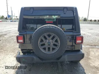 2024 Jeep Wrangler Sport S with VIN 1C4PJXDN2RW153564, listed as a Copart auction lot 58800705 with 19,633 mi miles and Salvage title. Bid and sale history available at DreamBid. Image 6.