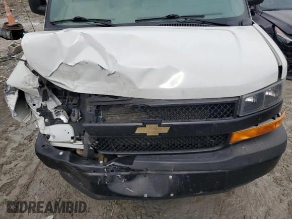 2020 Chevrolet Express Cargo with VIN 1GCWGAFP4L1174507, listed as a Copart auction lot 44225975 with 130,444 mi miles and Salvage Title. Bid and sale history available at DreamBid. Image 12.