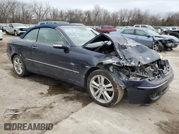 2006 Mercedes-Benz CLK 350 with VIN WDBTK56G26T063132, listed as a Copart auction lot 44773745 with 113,435 mi miles and Salvage title. Bid and sale history available at DreamBid. Image 4.