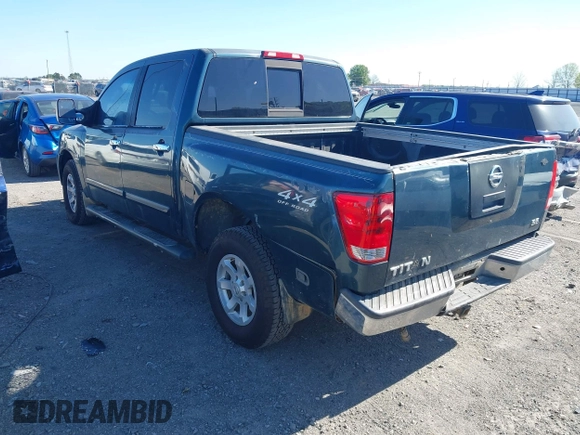 2004 Nissan Titan LE with VIN 1N6AA07B74N547779, listed as a IAAI auction lot 41977881 with 157,348 mi miles and . Bid and sale history available at carsss.com. Image 3.