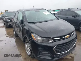 2019 Chevrolet Trax LS with VIN 3GNCJNSB7KL357677, listed as a IAAI auction lot 41897552 with 96,323 mi miles and . Bid and sale history available at DreamBid. Image 1.