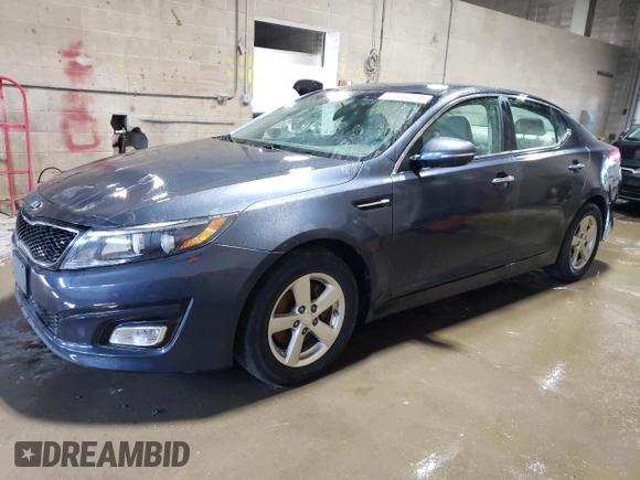 2015 Kia Optima LX with VIN KNAGM4A73F5613177, listed as a Copart auction lot 72844074 with 57,980 mi miles and Clean Title. Bid and sale history available at DreamBid. Image 1.