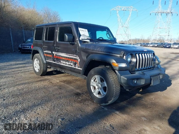 2020 Jeep Wrangler Unlimited Willys with VIN 1C4HJXDN6LW139789, listed as a IAAI auction lot 41882217 with 40,960 mi miles and . Bid and sale history available at DreamBid. Image 1.
