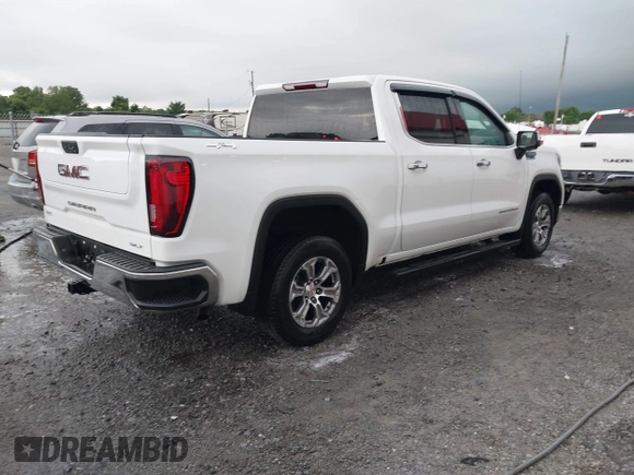 2021 GMC Sierra 1500 SLT z VIN 3GTU9DED4MG261384, wystawiony jako IAAI lot #42161232 z przebiegiem 36 685 mil mil oraz . Historia ofert i sprzedaży dostępna na DreamBid. Obrazek 4.