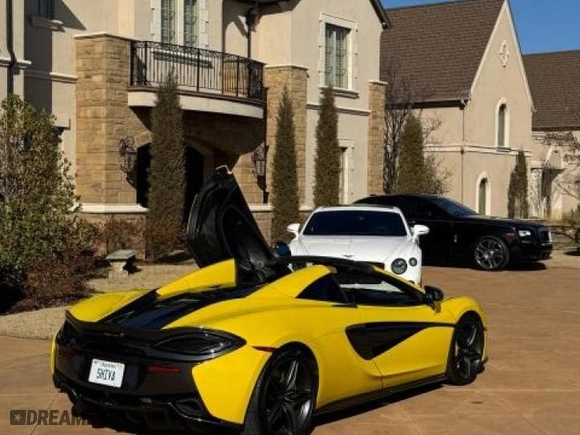 2018 McLaren 570S with VIN SBM13FAA2JW004563, listed as a Copart auction lot 51371545 with 20,602 mi miles and Clean Title. Bid and sale history available at carsss.com. Image 4.