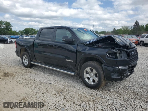 2025 Ram 1500 Big Horn z VIN 1C6RRFFG1SN523805, wystawiony jako Copart lot #57298595 z przebiegiem 3 557 mil mil oraz Szkoda całkowita • Salvage title. Historia ofert i sprzedaży dostępna na DreamBid. Obrazek 4.