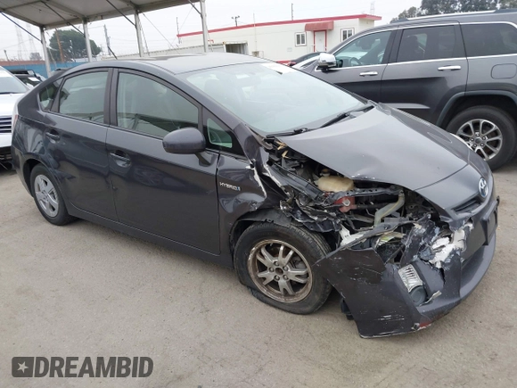 2010 Toyota Prius II with VIN JTDKN3DU7A0019672, listed as a IAAI auction lot 42160115 with 216,368 mi miles. Bid and sale history available at carsss.com. Image 1.