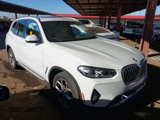 2022 BMW X3 sDrive30i with VIN WBX47DP01NN174649, listed as a IAAI auction lot 41232851 with 21,446 mi miles and . Bid and sale history available at DreamBid. Image 1.