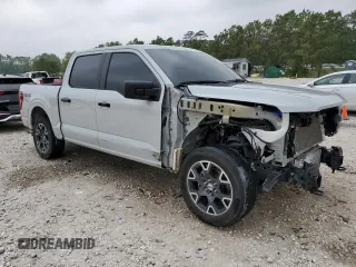 2024 Ford F-150 STX with VIN 1FTEW2LP6RKE60841, listed as a Copart auction lot 50637775 with 21,134 mi miles and Salvage Title. Bid and sale history available at carsss.com. Image 4.