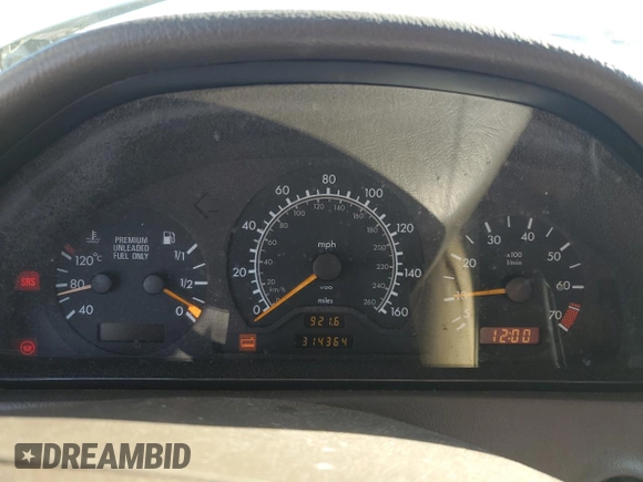 1996 Mercedes-Benz C with VIN WDBHA28E8TF389546, listed as a Copart auction lot 86340144 with 314,364 mi miles and Salvage Title. Bid and sale history available at carsss.com. Image 9.