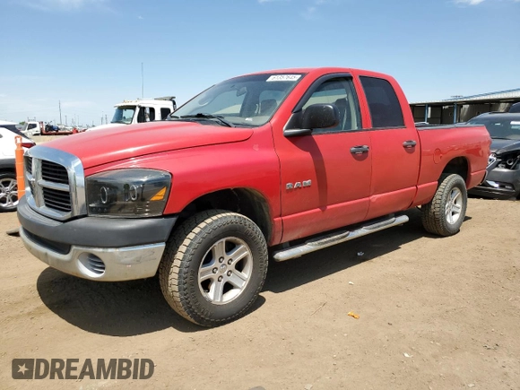 2008 Dodge 1500 SLT z VIN 1D7HU18N88S606861, wystawiony jako Copart lot #61357645 z przebiegiem 181 896 mil mil oraz Czysty tytuł • Clean title. Historia ofert i sprzedaży dostępna na DreamBid. Obrazek 1.