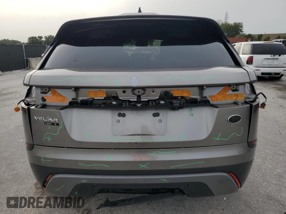 2018 Land Rover Range Rover Velar S with VIN SALYB2RXXJA727546, listed as a Copart auction lot 59509085 with 90,223 mi miles and Salvage title. Bid and sale history available at DreamBid. Image 6.