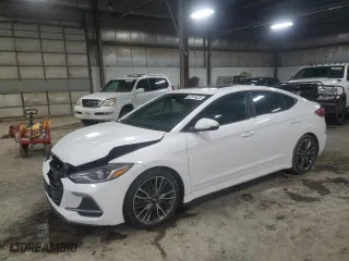 2018 Hyundai Elantra Sport with VIN KMHD04LB0JU628975, listed as a Copart auction lot 47574525 with 119,464 mi miles and Salvage Title. Bid and sale history available at carsss.com. Image 1.