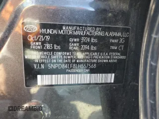 2020 Hyundai Elantra SEL with VIN 5NPD84LF8LH557568, listed as a Copart auction lot 50467455 with 72,865 mi miles and Salvage Title. Bid and sale history available at DreamBid. Image 14.