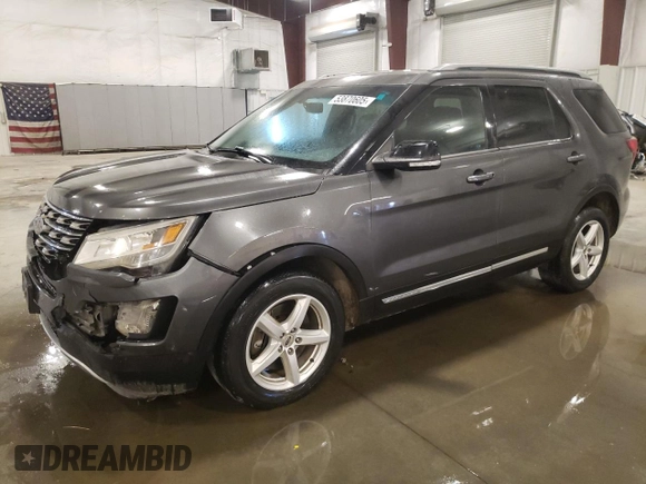 2016 Ford Explorer XLT with VIN 1FM5K8D87GGB50523, listed as a Copart auction lot 53870605 with 164,750 mi miles and Salvage Title. Bid and sale history available at carsss.com. Image 1.