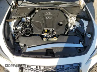 2019 Infiniti Q50 RED SPORT 400 with VIN JN1FV7AP9KM760409, listed as a Copart auction lot 87767605 with 96,589 mi miles and Salvage Title. Bid and sale history available at carsss.com. Image 11.