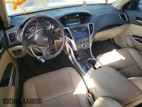 2015 Acura TLX V6 Tech with VIN 19UUB2F50FA022143, listed as a Copart auction lot 53812365 with 162,764 mi miles and Salvage Title. Bid and sale history available at carsss.com. Image 8.