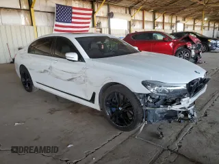 2018 BMW 7 Series 740e xDrive iPerformance with VIN WBA7J2C58JG938333, listed as a Copart auction lot 53069585 with 216,353 mi miles and Clean Title. Bid and sale history available at carsss.com. Image 4.