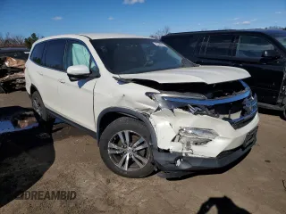 2016 Honda Pilot EX with VIN 5FNYF6H35GB126241, listed as a Copart auction lot 50380065 with 93,045 mi miles and Salvage Title. Bid and sale history available at DreamBid. Image 4.