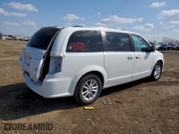 2019 Dodge Grand Caravan SXT with VIN 2C4RDGCG7KR663085, listed as a Copart auction lot 52530605 with 64,590 mi miles and Salvage Title. Bid and sale history available at DreamBid. Image 3.