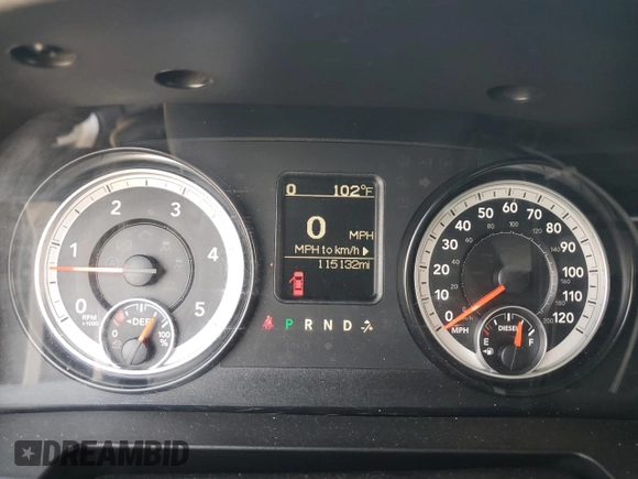 2015 Ram 2500 SLT with VIN 3C6UR5DL9FG619541, listed as a Copart auction lot 65746264 with 115,132 mi miles and Clean Title. Bid and sale history available at carsss.com. Image 9.