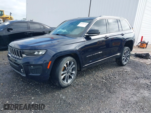 2023 Jeep Grand Cherokee Overland with VIN 1C4RJHDG8P8822650, listed as a IAAI auction lot 42145252 with 63,100 mi miles and . Bid and sale history available at DreamBid. Image 19.